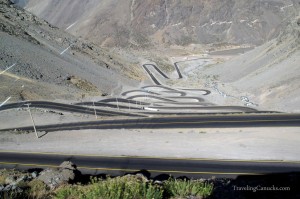 Insane Mountain Road from Argentina to Chile, South America