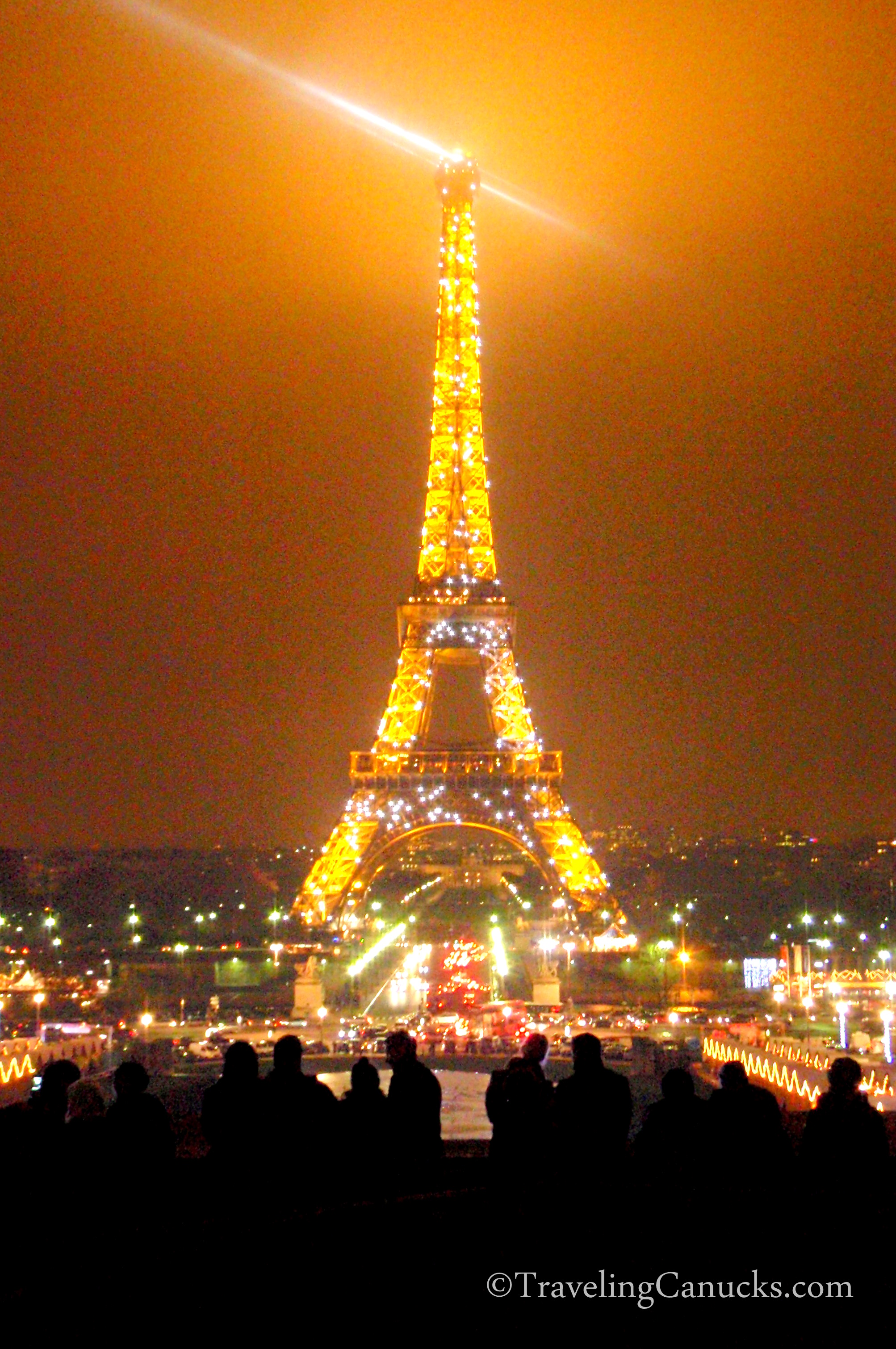Eiffel Tower Light Show in Paris, France