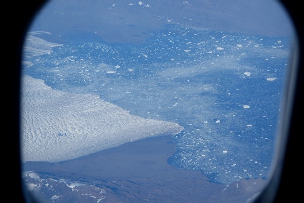 glacier and icebergs in Greenland