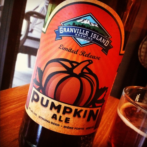 pumpkin ale, granville island brewing, vancouver