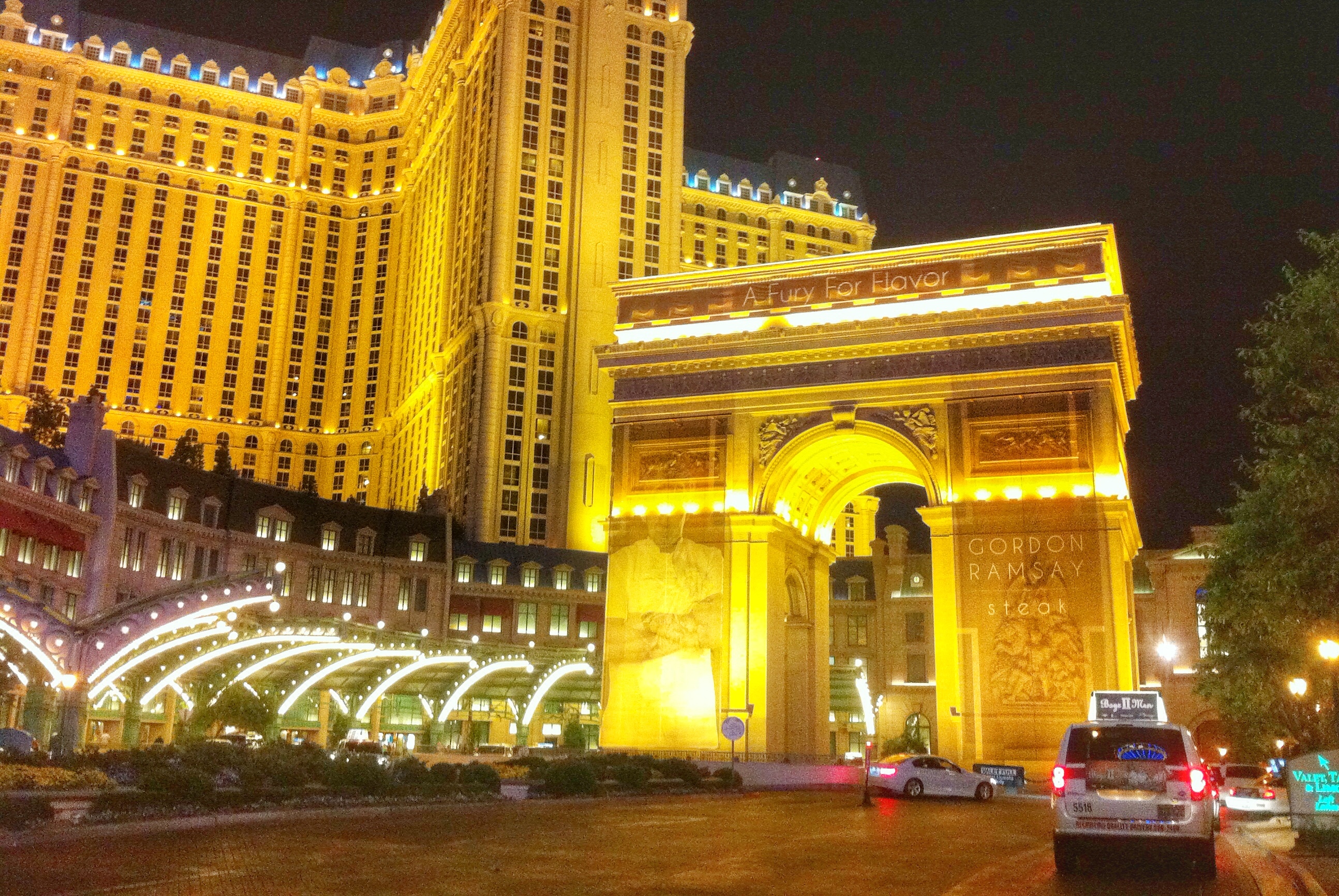 Interior view of replica street of Paris in Paris Hotel Las Vegas