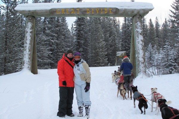 Dog sled tour, Lake Louise, Alberta