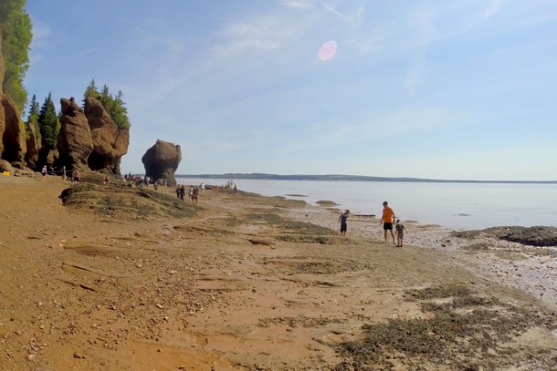 Hopewell Rocks, Río de Chocolate, la Bahía de Fundy, New Brunswick