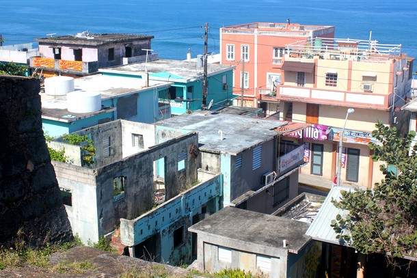 old buildings in old part of San Juan Puerto Rico
