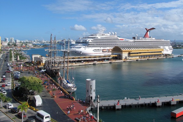 Carnival Cruise ship terminal in Old San Juan, Puerto Rico