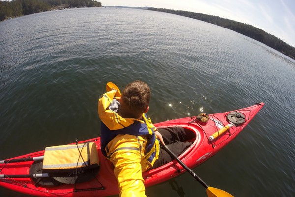 Kayaking, South Pender Island, Gulf Islands, British Columbia, Canada