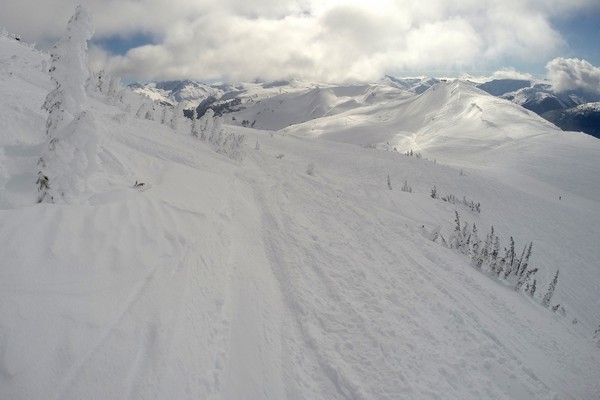 Snowboaring, Whistler Mountain, British Columbia, Canada