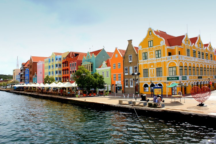 Willemstad buildings Curaçao Caribbean