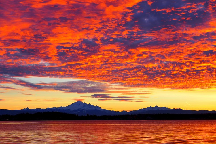 sunrise, birch bay, Washington state, united states