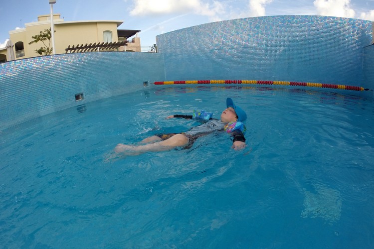 Wave pool at The Grand at Moon Palace Cancun Mexico