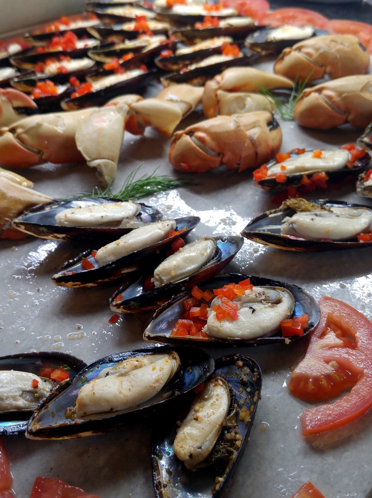 Seafood at Grand Buffet at the Grand at Moon Palace Resort, Cancun, Mexico