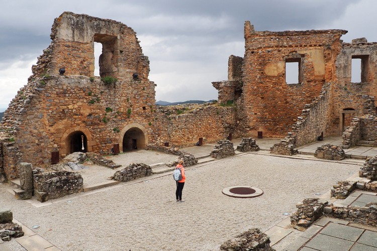Palace ruins at Castelo Rodrigo, Portugal