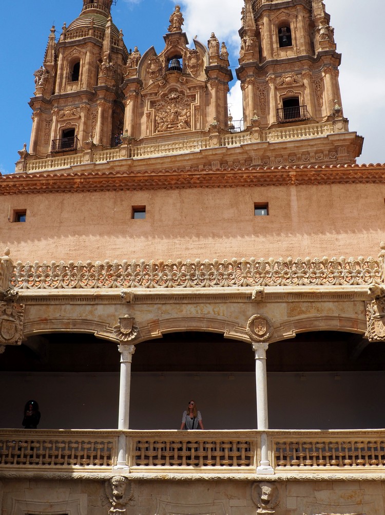 architecture, tower, university Salamanca, Spain