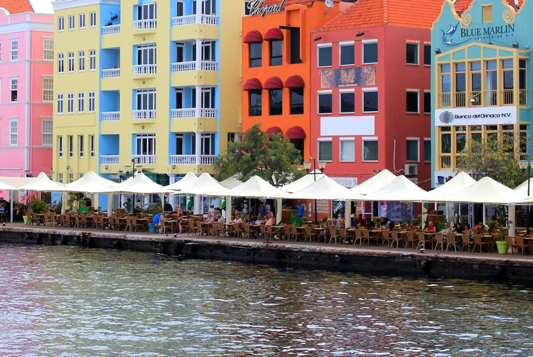Willemstad buildings Curaçao Caribbean