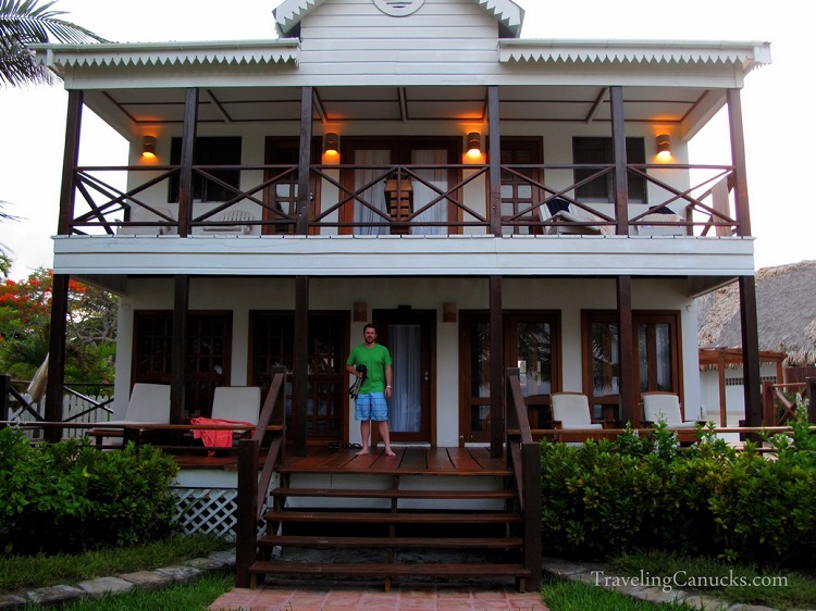 exterior of the Plantation Villa at Victoria House Resort, Ambergris Caye, Belize
