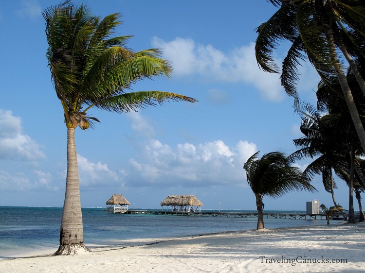 beach at Victoria House Resort on Ambergris Caye in Belize Barrier Reef