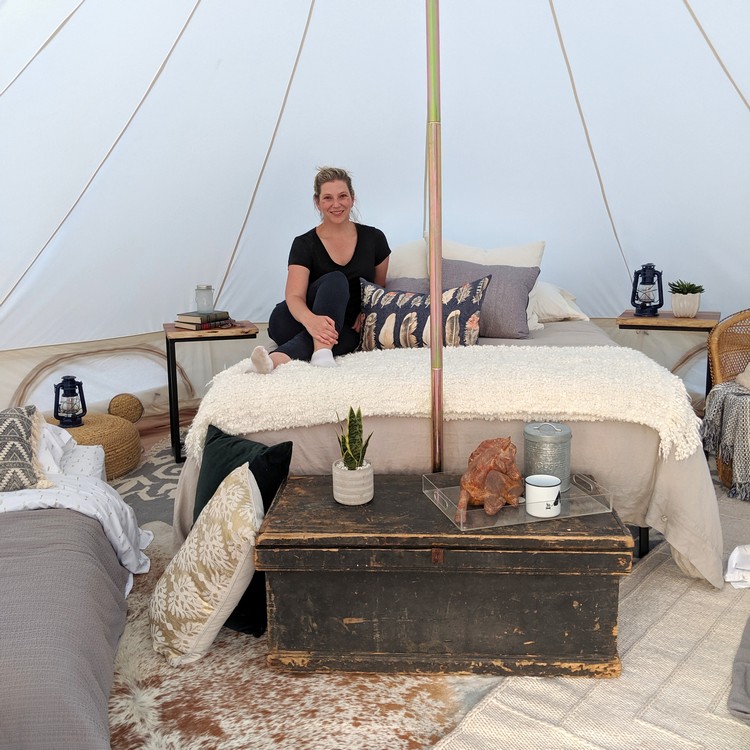 Glamping in Kelowna at Unique Canvas Luxury Camping