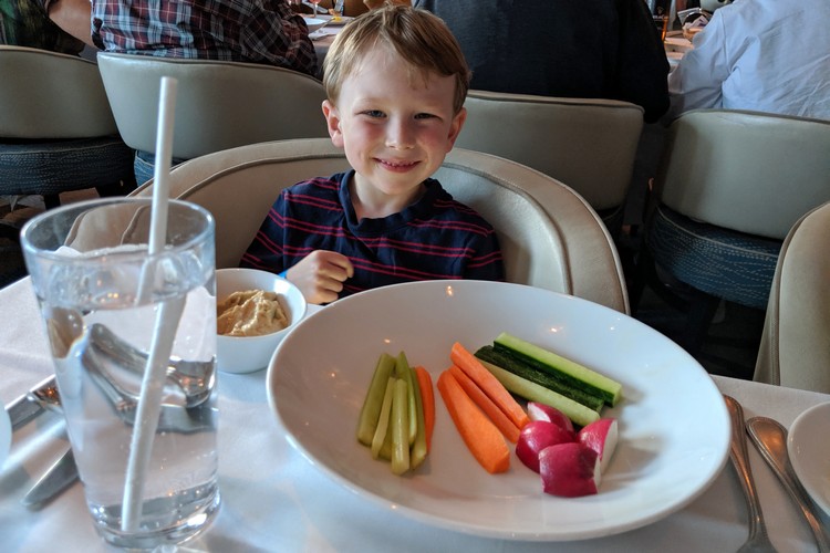 kids menu main dining restaurant on Celebrity Eclipse cruise ship 