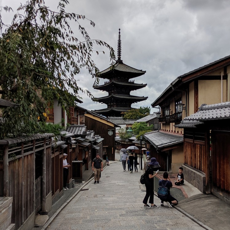 famous pagoda in old part of Kyoto, Yasaka Pagoda, Hokanji Temple in Higashiyama, Kyoto.