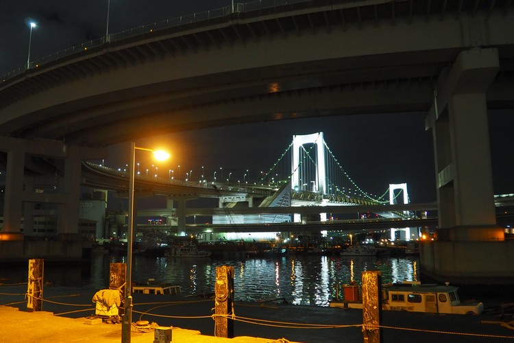 Tokyo Rainbow Bridge at night, 3 days in Tokyo itinerary for first time visitors