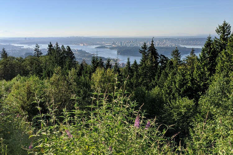 Best view of Vancouver from Cypress Mountain lookout point