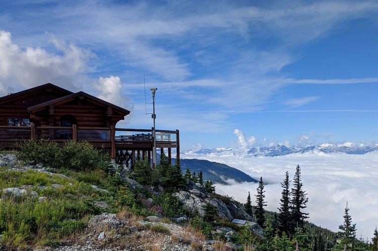 Spectacular views of Whistler and the Coast Mountains from Crystal Hut