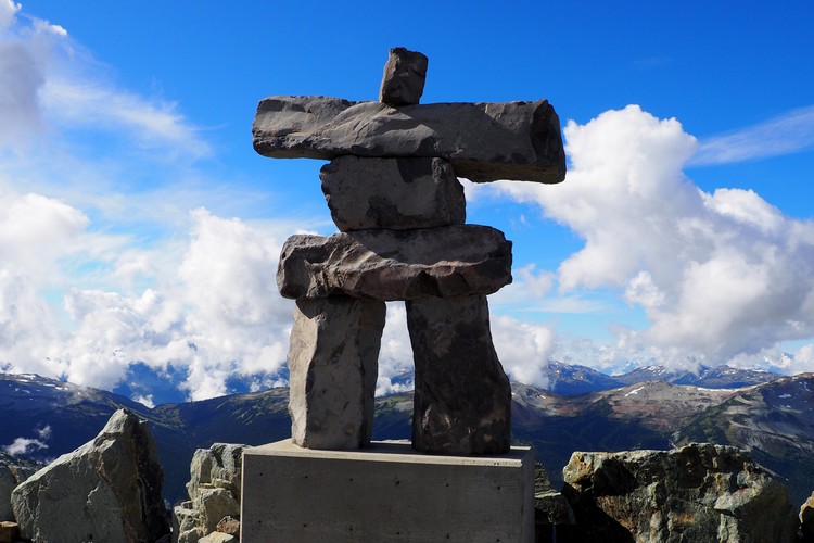 Whistler Mountain Inukshuk, created for Whistler as a symbol of the 2010 Winter Olympic Games