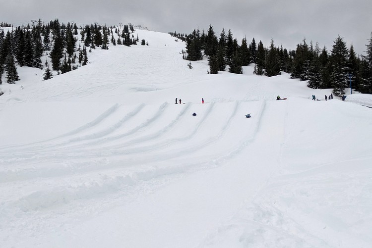 snow tubing park at Sasquatch Mountain Resort, British Columbia ski resort