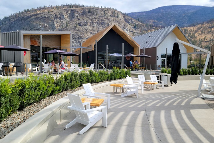 the District Wine Village in Okanagan, British Columbia