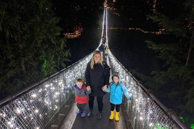 Canyon Lights at Capilano Suspension Bridge Park in North Vancouver