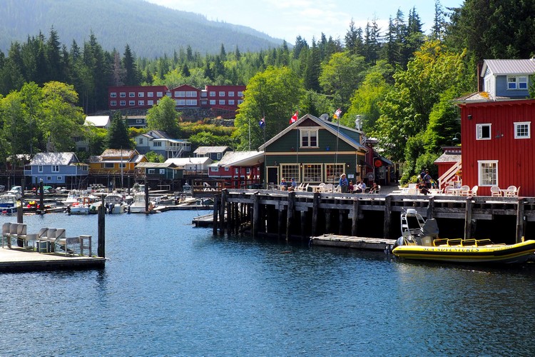 Telegraph Cove Resort and Marina, Vancouver Island boardwalk fishing village