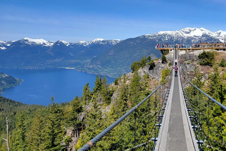 ski pilot bridge, sea to sky gondola, Squamish British Columbia