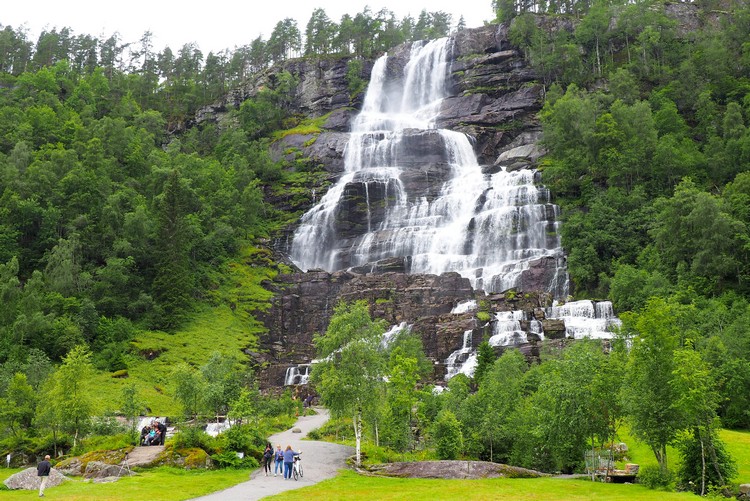 Tvindefossen is a waterfall in Voss Municipality in Vestland county Norway