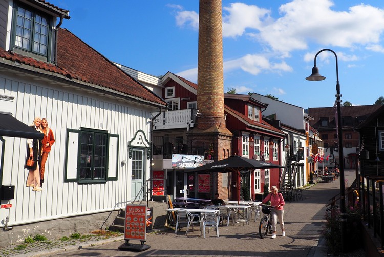 The old streets of Lillehammer Norway