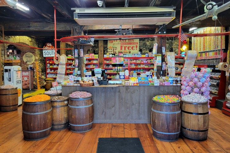 inside candy shop in Savannah historic district, is Savannah worth visiting