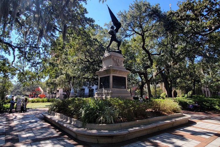 The William Jasper Monument, which can be found on Madison Square in Savannah Historic District