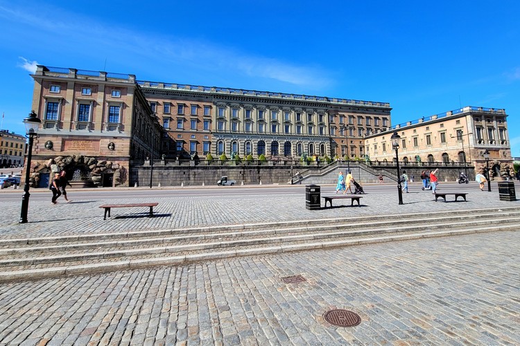 Stockholm Royal Palace exterior face the waterfront in Gamla Stan, Stockholm tourist attractions