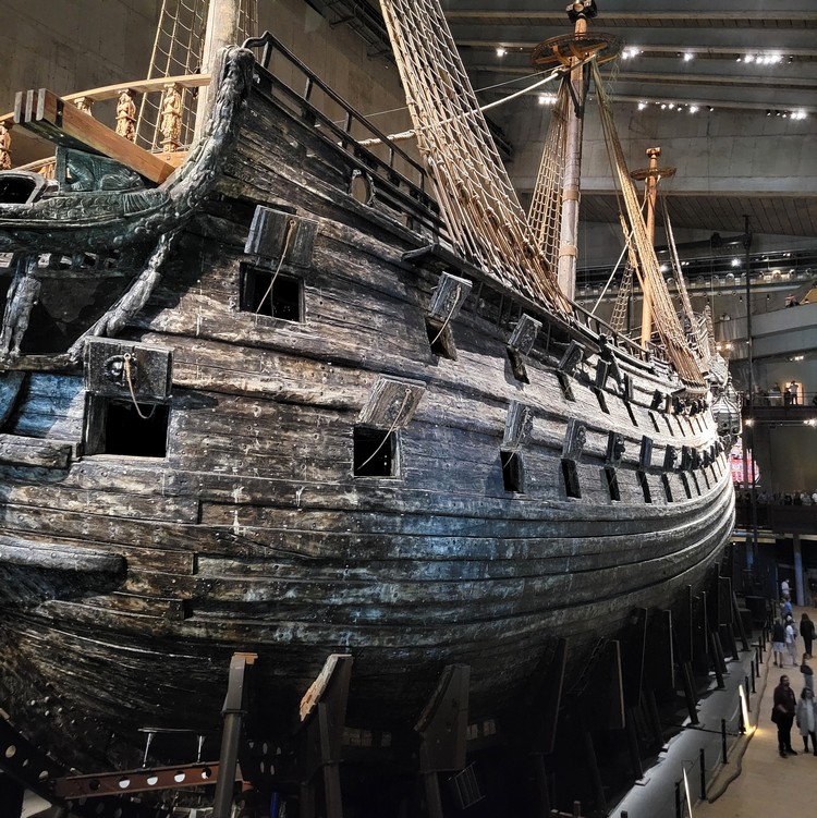 Vasa ship inside the Vasa Museum, things to do in Stockholm with kids