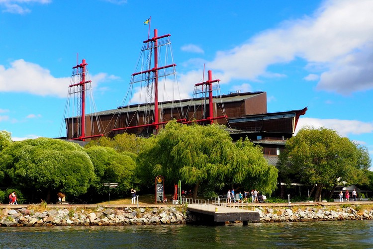 exterior view of the Vasa Museum in Stockholm, must see attractions in Stockholm Sweden