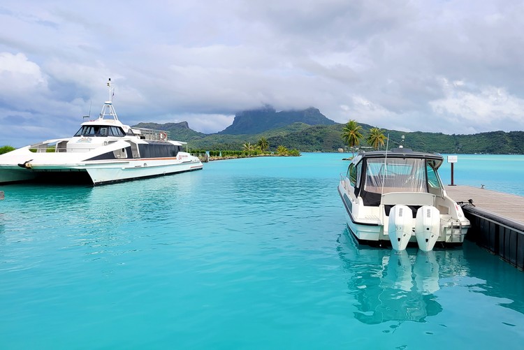 Bora Bora travel tips - public ferry from Bora Bora airport to Vaitape