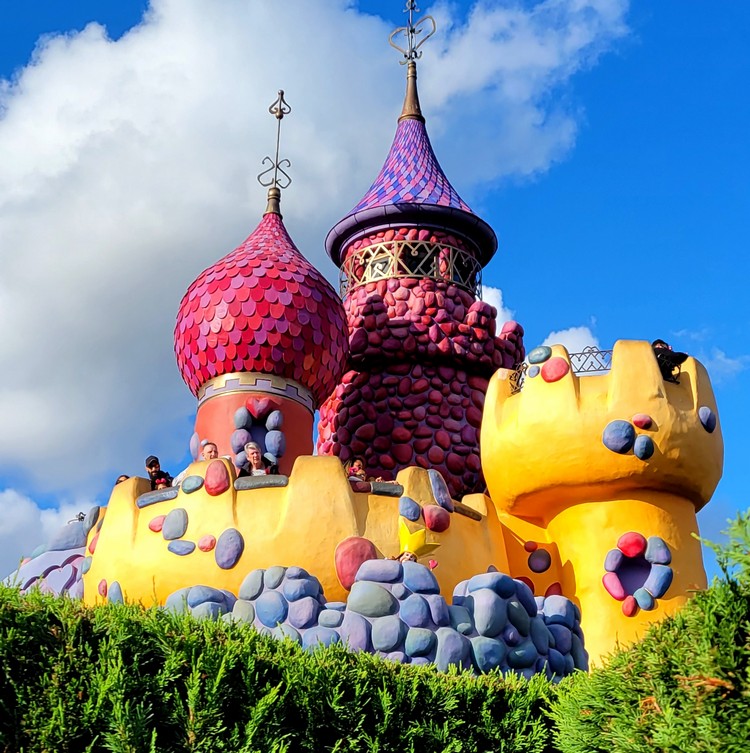 Queen of Hearts Castle in Alice's Curious Labyrinth at Paris Disneyland