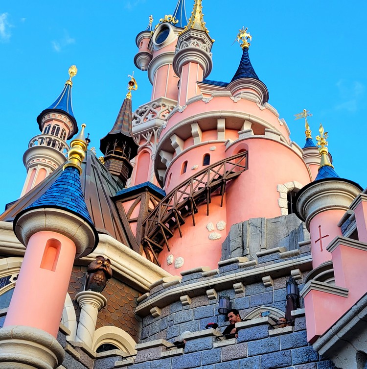 Cinderella's castle at Paris Disneyland