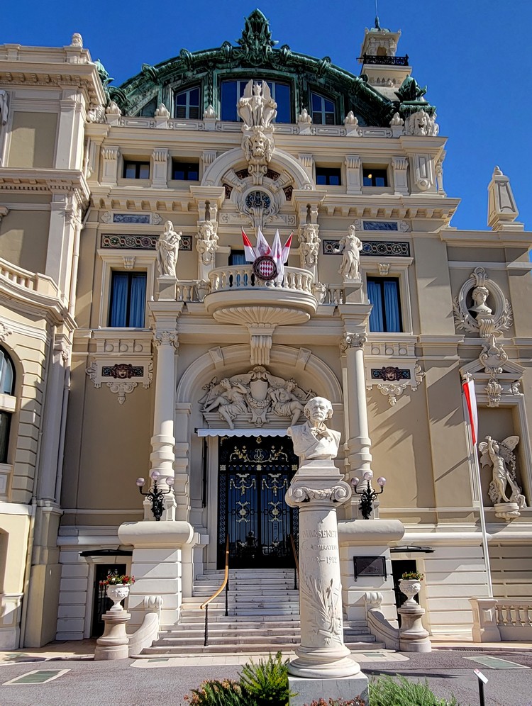The Monte-Carlo Opera house entrance. It's part of the Monte Carlo Casino in the Principality of Monaco.