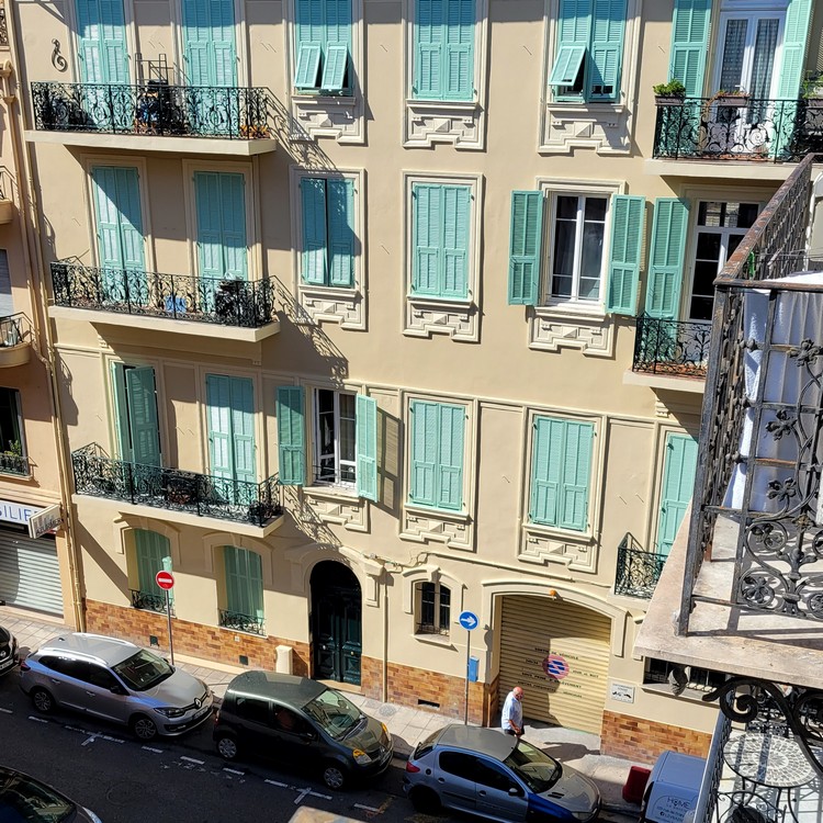 View from our Nice apartment rental, located 15 minutes walk to Nice Old Town, tips for travel to Nice