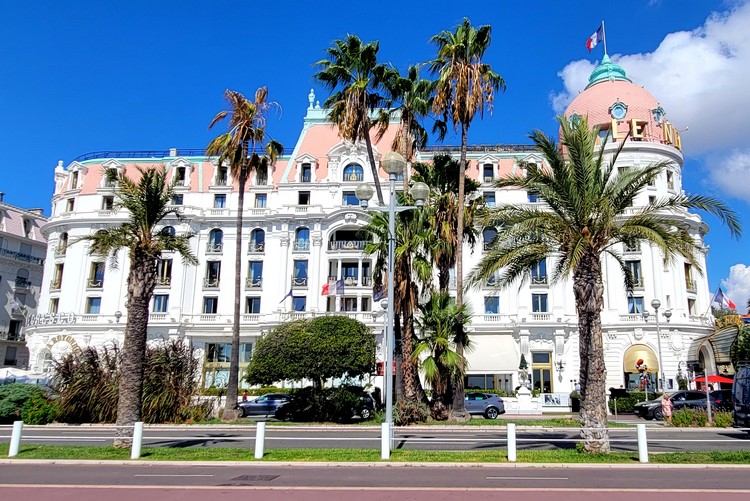Le Negresco is the most famous hotel in Nice, France