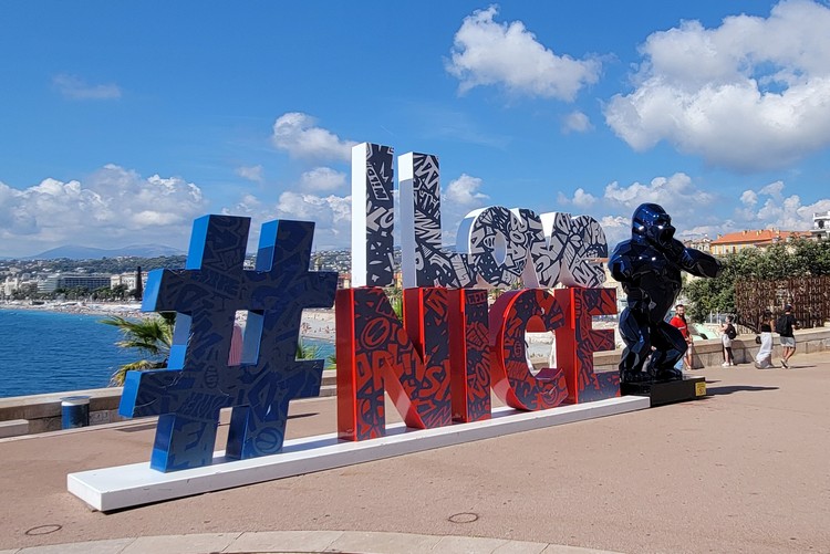 The famous instagram sign in Nice #ilovenice Things to Know Before you Travel to Nice, France