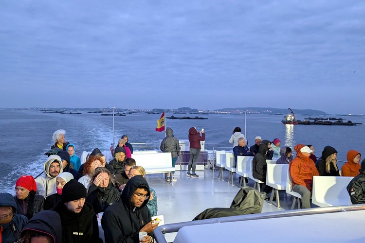 Rooftop observation deck on the boat - La Barca del Peregrino, Spiritual Variant Camino Portuguese
