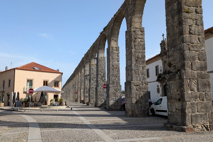 Aqueduto de Santa Clara (Santa Clara Aqueduct) in Vila do Conde, Portugal.