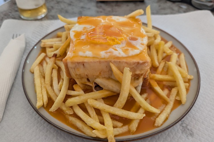 Francesinha sandwich Portuguese food