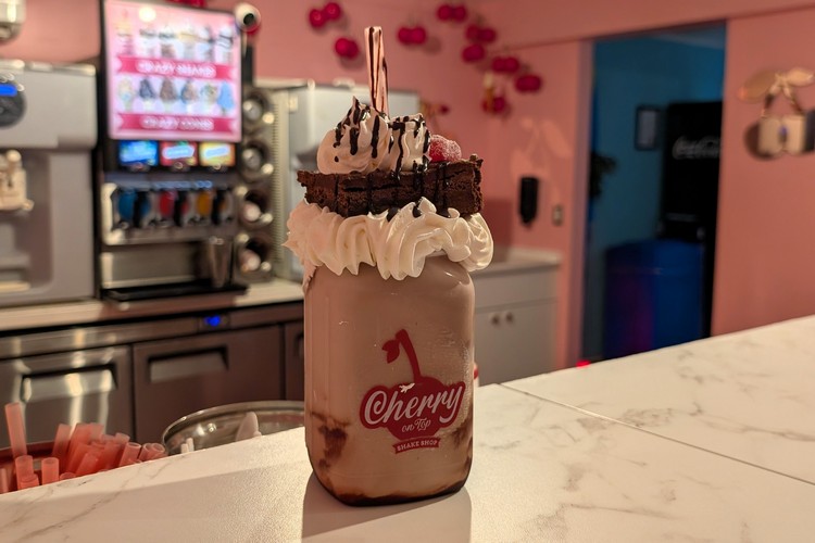Cherry on Top Shake Shop is famous for it's Crazy Shakes